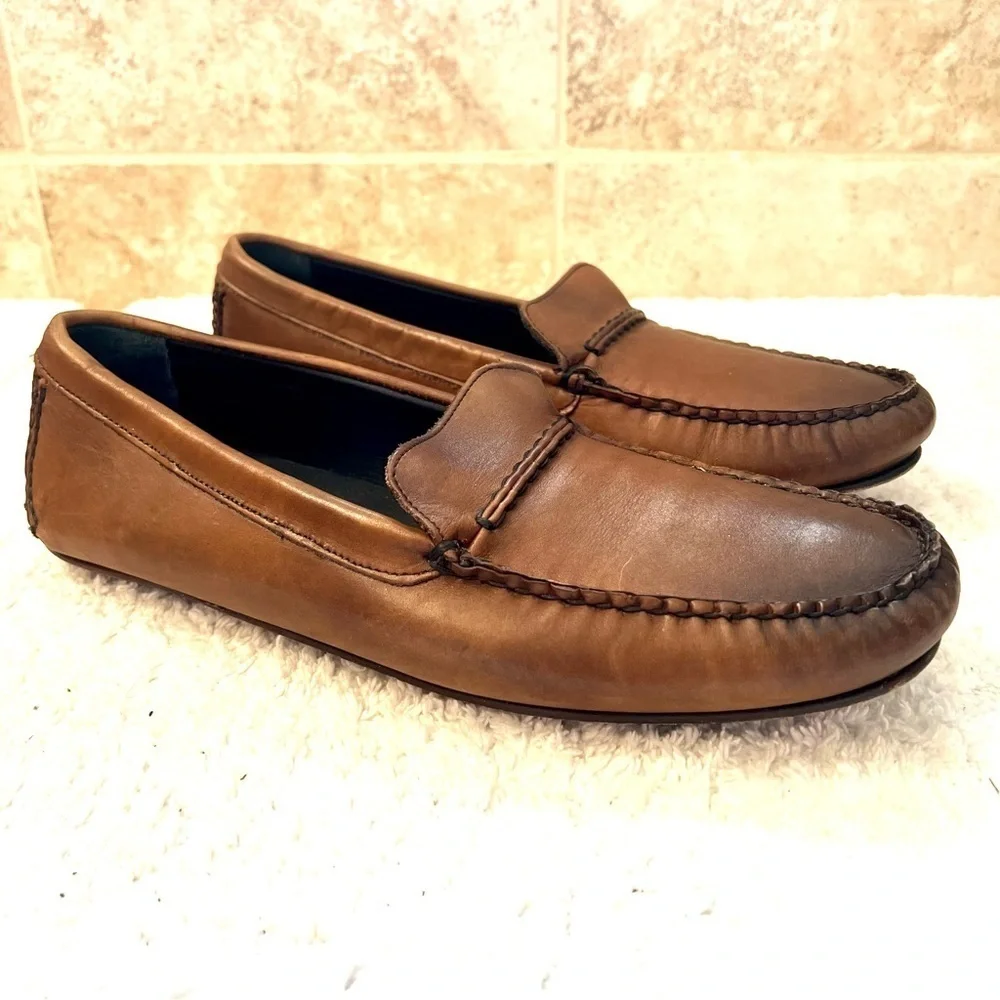 Allen Edmonds Super Sport driving loafer in brown leather men’s size 10D classic